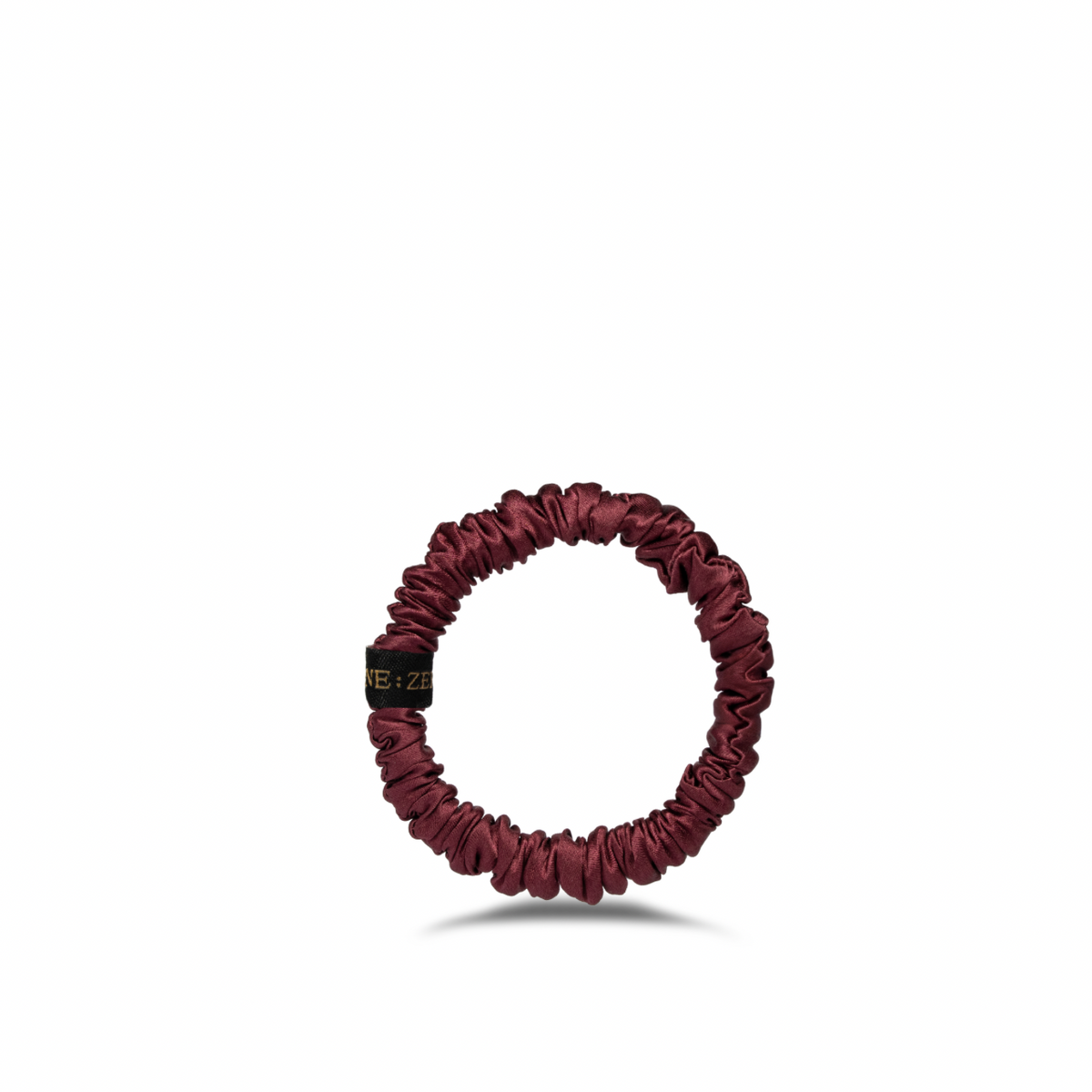 Black silk hair tie, M