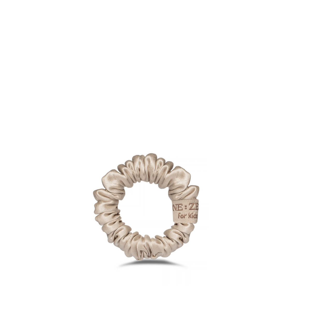 Silk hair scrunchie, vanilla, size S