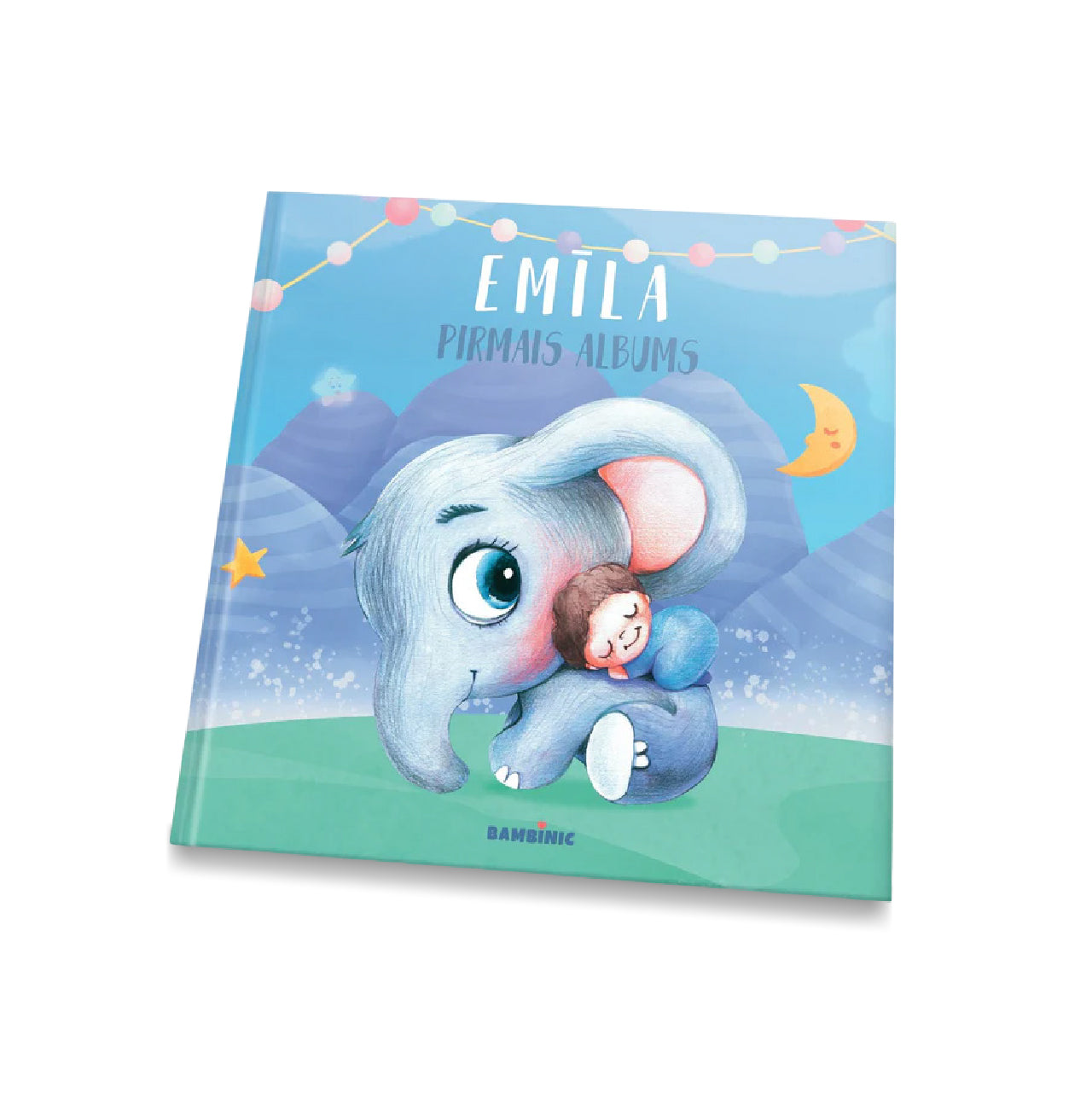 Zēna pirmais albums ar zilu vāku un zilonīša ilustrāciju