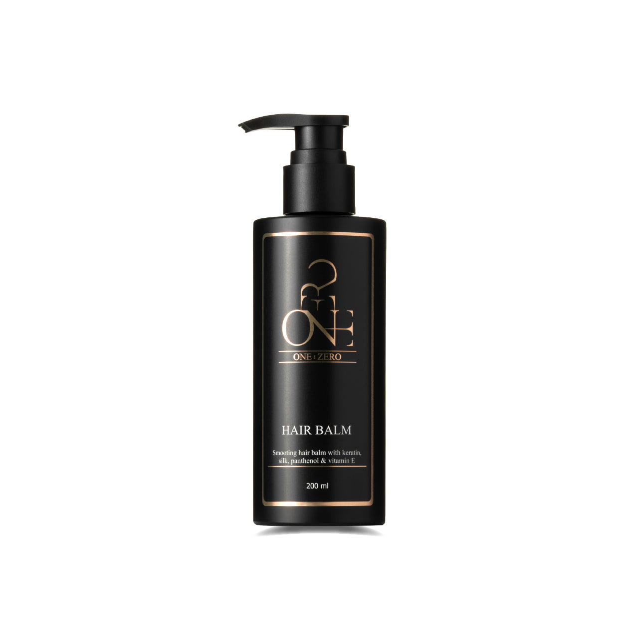 ONE:ZERO matu balzams 200 ml melnā pudelē ar dozatoru