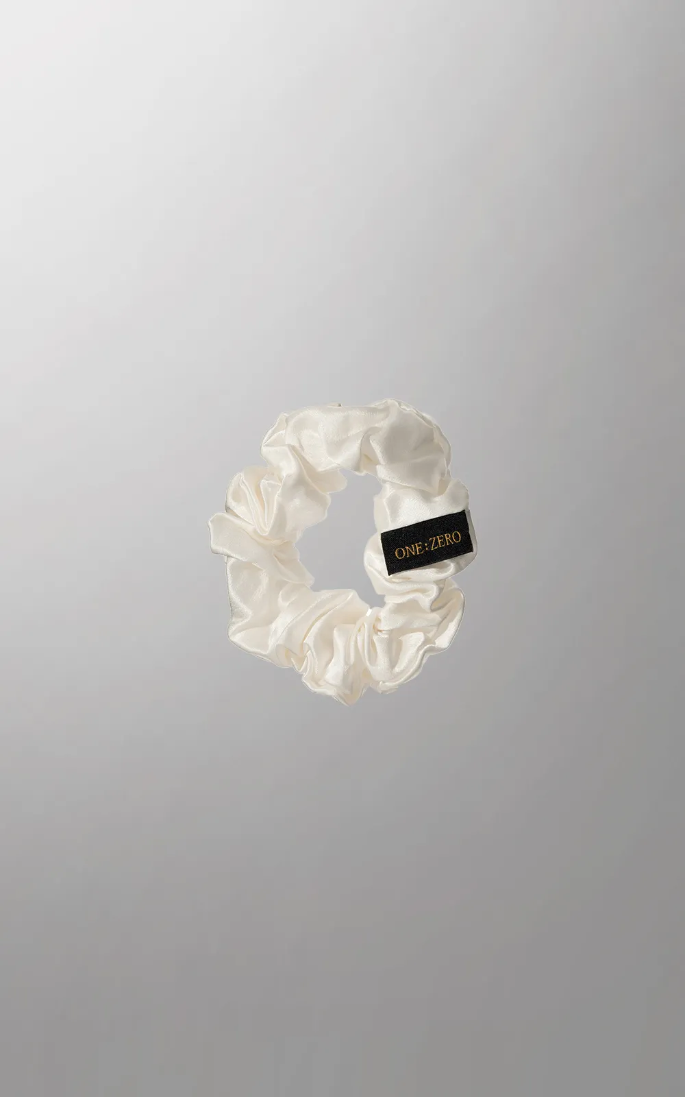 Zīda matu gumija (balta, izmērs L)