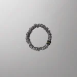 Zīda matu gumija (pelēka, izmērs M)