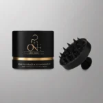 Galvas ādas masāžas birste ar silikona elementiem