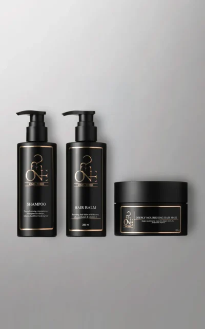 3 matu kopšanas produktu komplekts ar dziļi attīrošo šampūnu